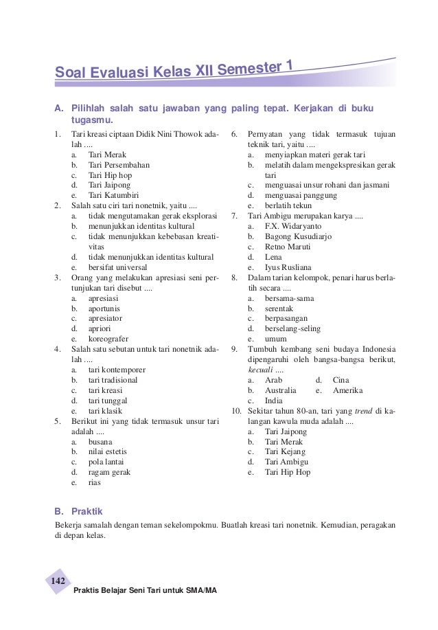15 Rahasia Lolos Ujian dengan Contoh Soal Pilihan Ganda Seni Budaya Kelas 12 Semester 1
