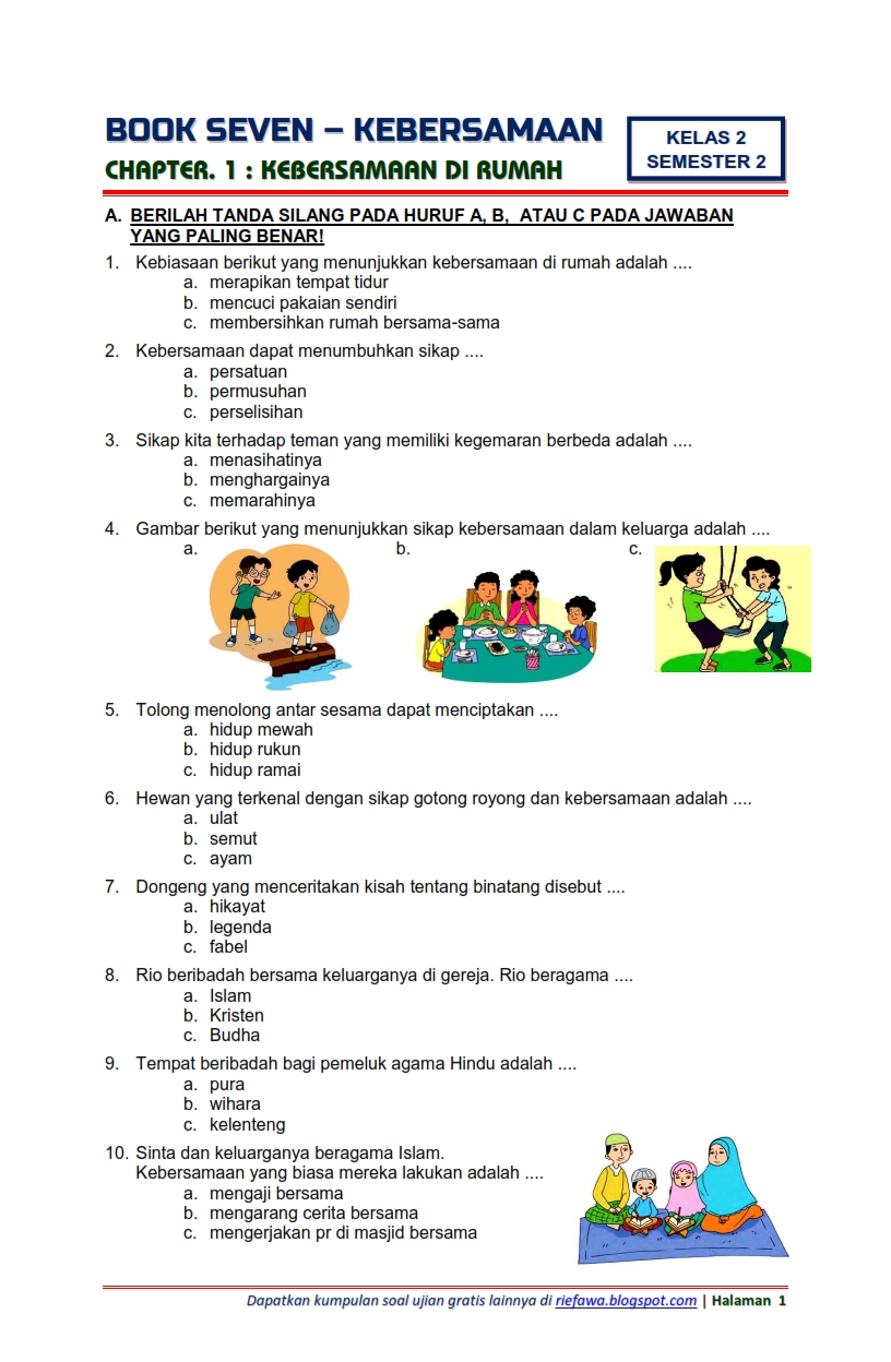 5 Contoh Soal Kelas 2 Tema 5 yang Sering Muncul Ternyata Bisa Bikin Nilai Naik Drastis