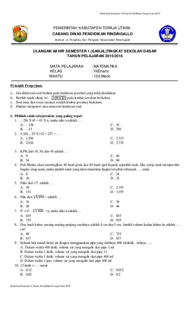 5 Rahasia Sukses Mengerjakan Soal PTS Matematika Kelas 6 Semester 2, Wajib Tahu Sebelum Ujian