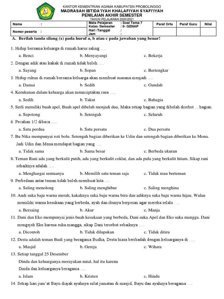7 Fakta Penting Soal Tema 7 Kelas 2 SD yang Wajib Diketahui Orang Tua Akibat Kasus di Lumajang