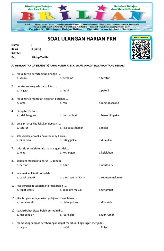 Akhirnya Tersedia! Download Soal Ulangan Harian Kelas 3 Tema 5 Revisi 2018 Siap Cetak untuk Latihan Mandiri