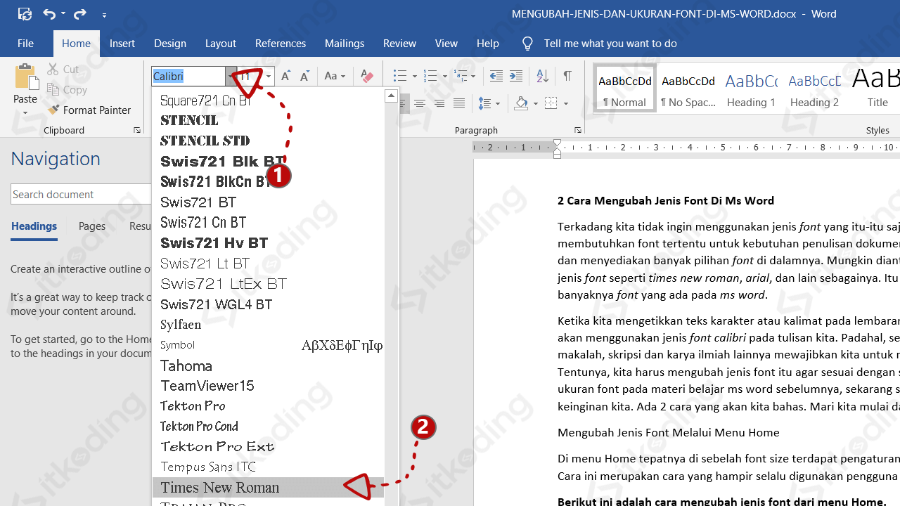 Tutorial Office Word Cara Merubah Default Jenis Huruf Ukuran Font Dan Tutorial Office Word Cara Merubah Default Jenis Huruf Ukuran Font Dan