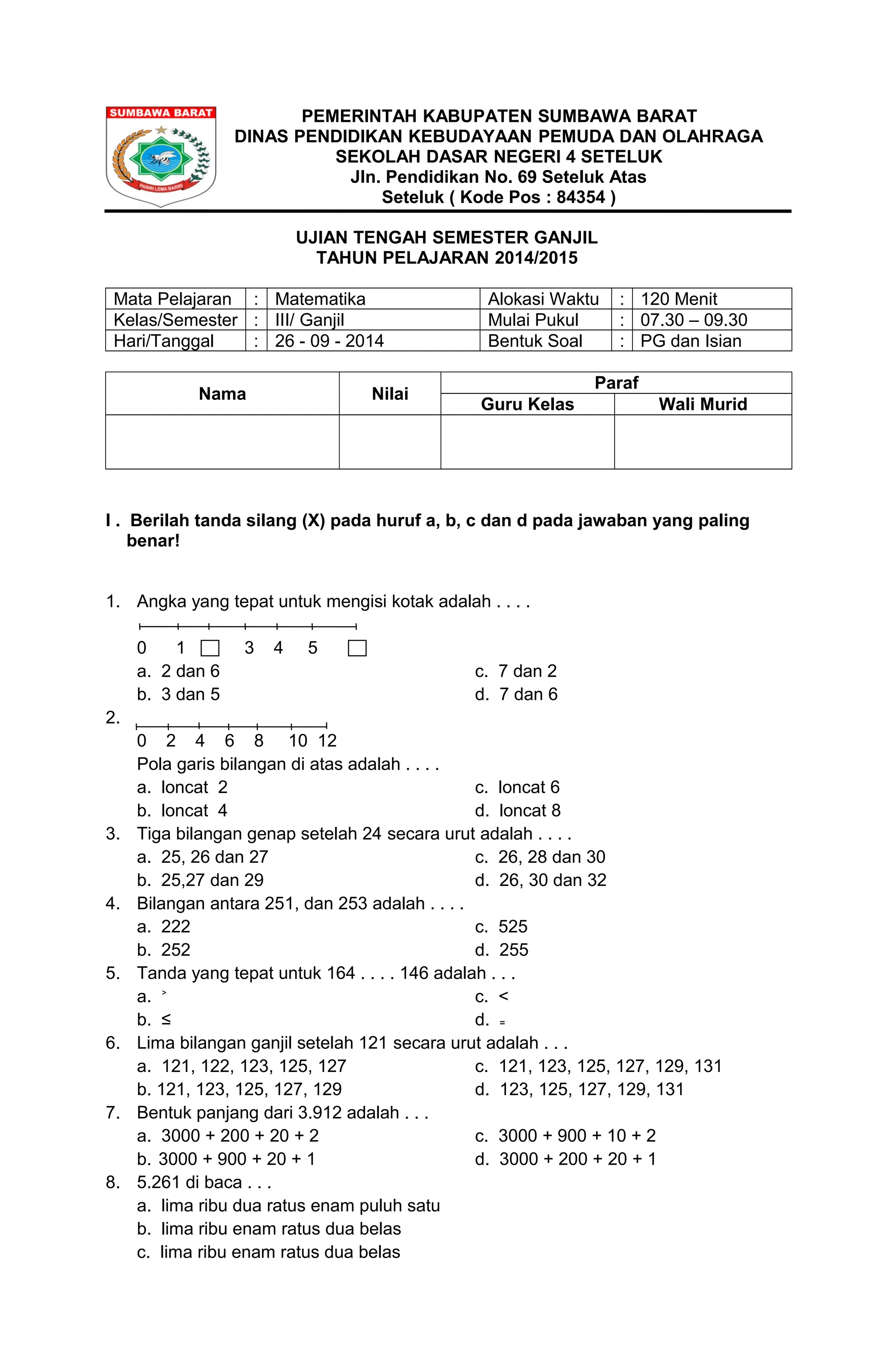 7 Rahasia Membuat Anak Suka Belajar Soal Matematika Kelas 3 Semester 1 Sebelum Terlambat