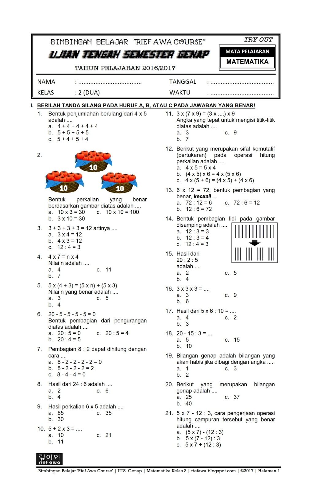 Akhirnya Terungkap: Rahasia Soal PAS Matematika Kelas 2 yang Jarang Diketahui Orang Tua