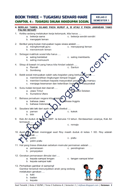 Download Soal Tematik Kelas 2 Tema 3 Subtema 4 - Tugasku Dalam Download Soal Tematik Kelas 2 Tema 3 Subtema 4 - Tugasku Dalam