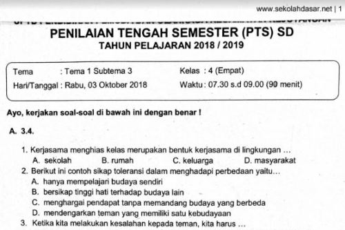 Terbukti 7 Cara Efektif Menguasai Kumpulan Soal Kelas 4 Tema 1 Sub Tema 3 Sebelum Ujian!