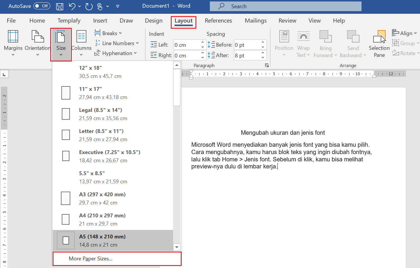 Terbukti Cara Mengubah Jenis Kertas di Word Supaya Dokumen Tidak Menguning Lagi