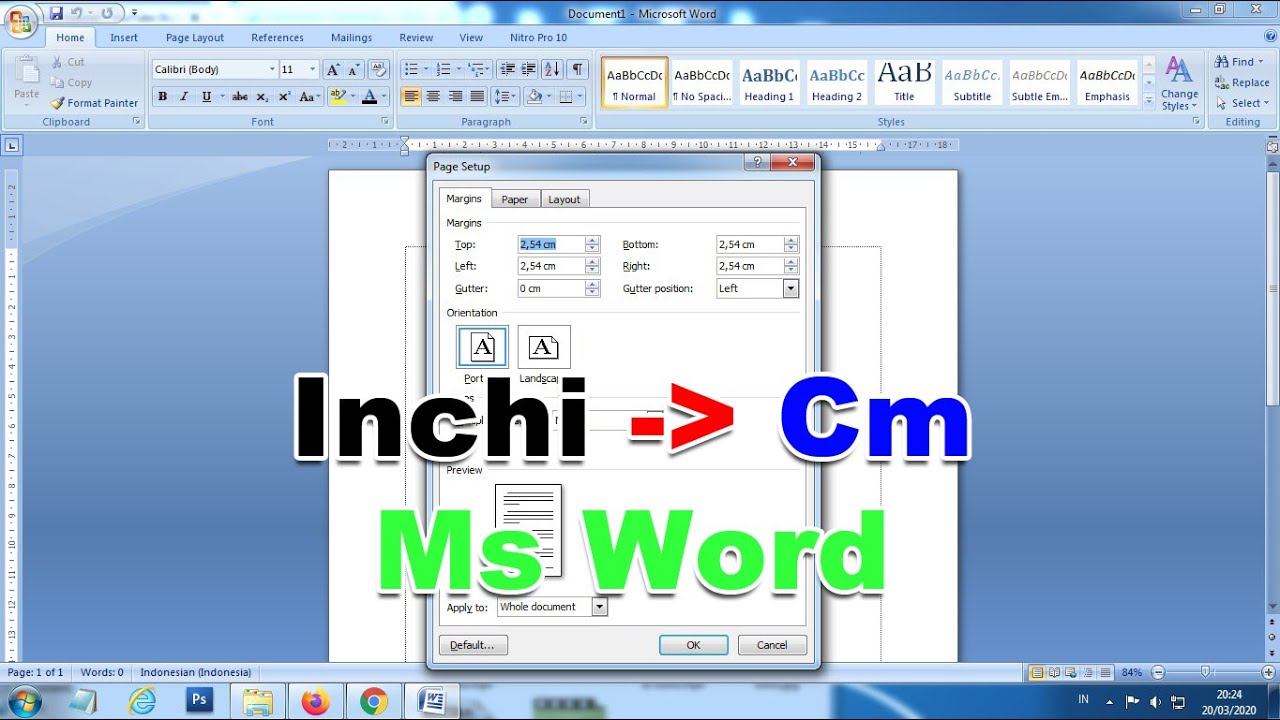 Ternyata Begini Cara Mengubah Inci Menjadi Cm di Word 2007 yang Selama Ini Membuat Bingung