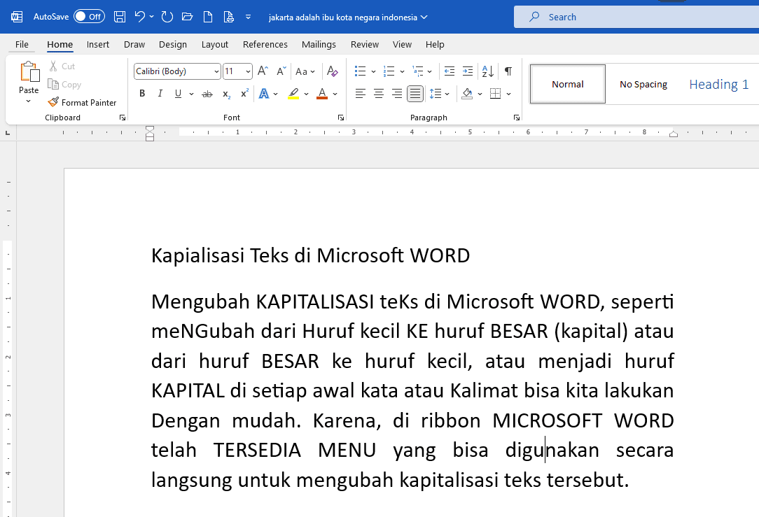 Ternyata Semudah Ini Mengubah Kapital Menjadi Huruf Kecil di Word Tanpa Ketik Ulang