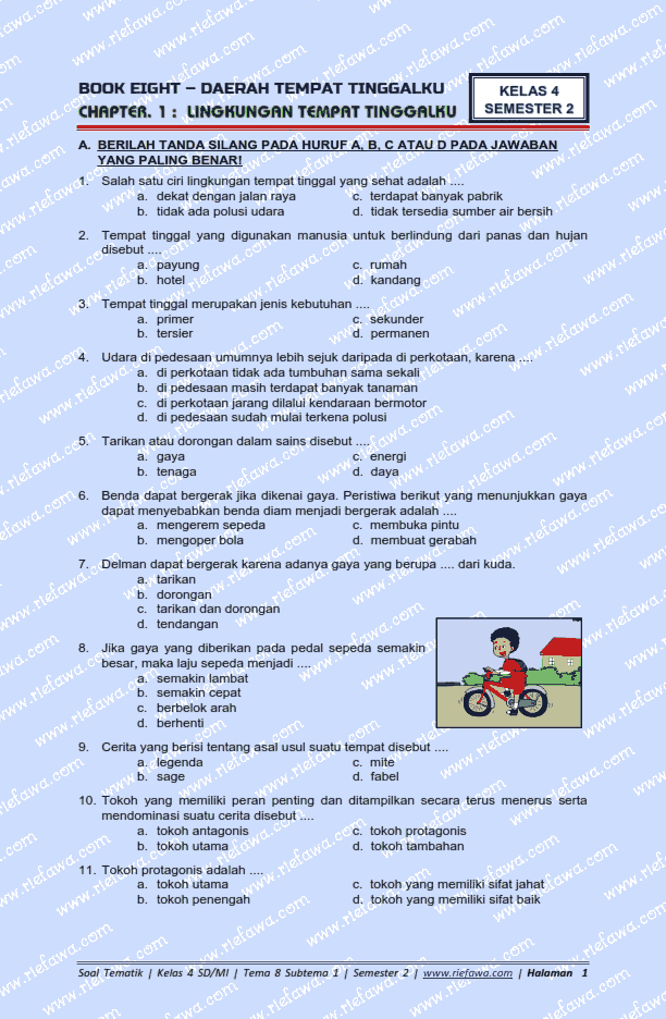 Soal Kelas 4 Tema 8 Subtema 1 Semester 2 Kurikulum 2013 Tahun 2018 Soal Kelas 4 Tema 8 Subtema 1 Semester 2 Kurikulum 2013 Tahun 2018