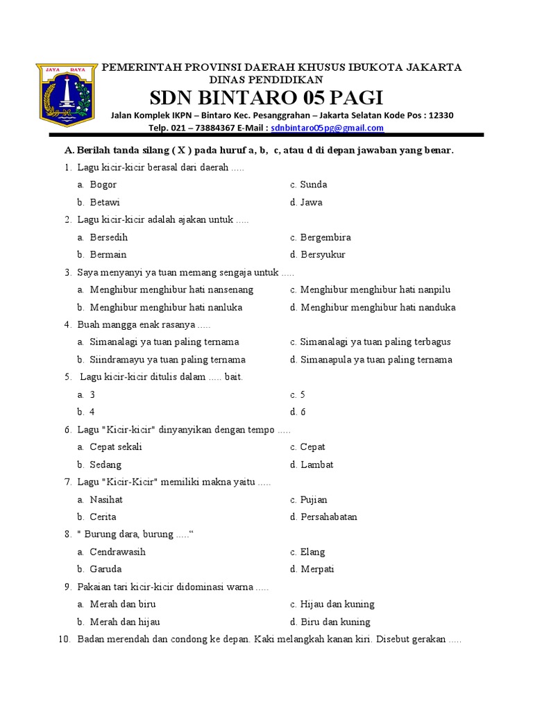 Wajib Tahu 10 Bocoran Soal UAS PLBJ Kelas 3 SD Semester Ganjil Agar Nilai Sempurna Wajib Tahu 10 Bocoran Soal UAS PLBJ Kelas 3 SD Semester Ganjil Agar Nilai Sempurna