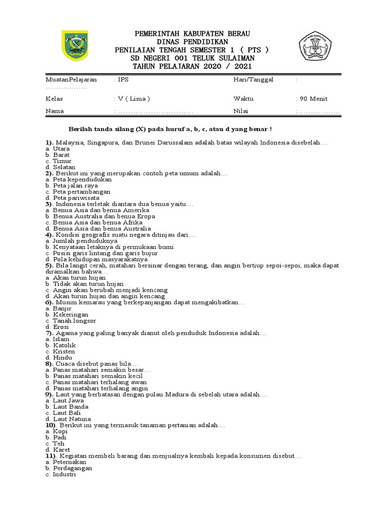 Wajib Tahu! Download rangkuman ips soal uas semester 1 kelas 5 sd perekonomian.pdf Sekarang Wajib Tahu! Download rangkuman ips soal uas semester 1 kelas 5 sd perekonomian.pdf Sekarang